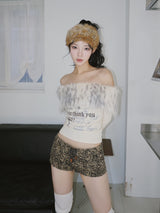 Leopard Strap Mini Short Pants