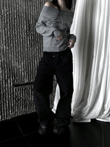 dying cutting zipper pants