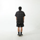 ARGYLE FUNK HALF SHIRTS BLACK