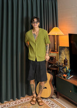 Half-Banded Two-Tuck Wide Shorts 4COLOR