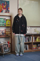 [2-WAY] Mushroom Stitch Zip-Up