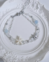 Surgical steel refreshing sea starfish bracelet