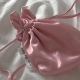 【MADE】Glossy サテンミニポーチ