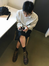 シュア シアサッカーストライプシャツ 2C