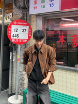 Low Crop Suede Jacket (3colors)