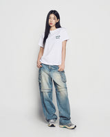 25FW WOMAN SCRIPT LOGO PRINTING SHORT SLEEVE T-SHIRT