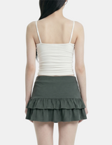 Miel Wrap Frill Mini Skirt