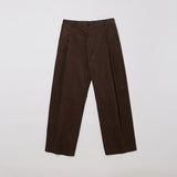 MAN ワンタックコーデュロイパンツ CHOCO BROWN