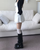 スモークベンダブル レイヤードミニドレス (2 colors)