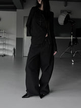 deep stitch wide denim