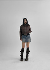 [B-DENIM] VINTAGE MINI SKIRT 038