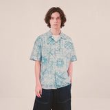 smoke paisley open collar shirt_blue