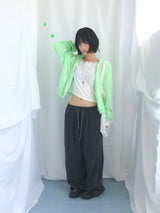 フェミニンフラットネックロングTシャツ