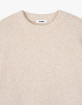 BEANIE SET OVERSIZED KNIT (IVORY)