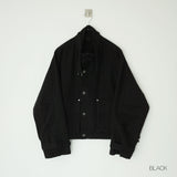 buckle neck field jacket