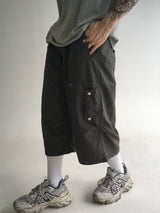 strap pintuck bermuda pants(3colors)