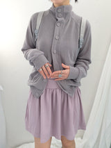 soft-touch raglan knit jacket