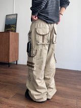 Track Utility Cargo Pants (3color) (No.999)