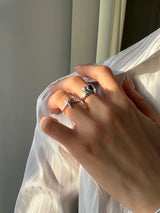 [92.5silver] Starfish ring