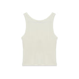 Beads Lip Sleeveless (Cream)