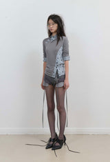 Micro Wool Shorts / Grey