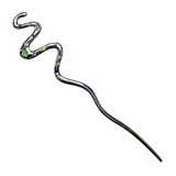 Kitsch cubic snake ornamental hairpin_2
