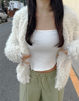 BABY👼🏻 フリースツーボタンソフトファーカーディガン - 2 COLOR