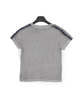 Tora Denim Tape Crop Top