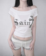 angel saint off tee (5colors)