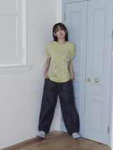 クレヨンフルーツTシャツ (ペアオリーブ)