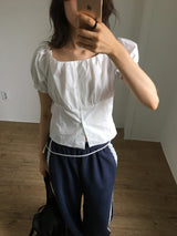 Julie Puff Blouse  (2color)