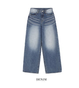 MIKEL CAT BRUSH DENIM PANTS