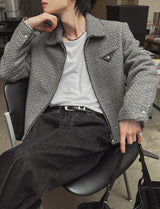 Sio Tweed Crop Wool Jacket