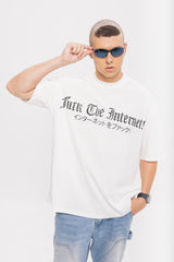 スケルトンロゴパフプリントTシャツ
