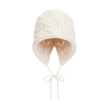 Ivy Rolling Bonnet Beanie (Ivory)