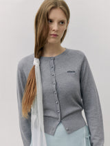 ROLA BASIC ROUND CARDIGAN GRAY
