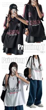 ランニュースポーティーカラー半袖Tシャツ (3 colors)