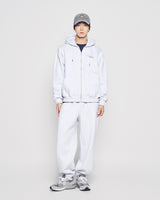 25FW ベーシックロゴナッピングフーディージップアップ メランジ