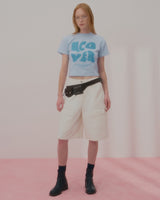ポインテージロゴクロップTシャツ-SKY BLUE