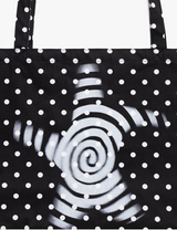 Twister Star Tote Bag - Dot Black