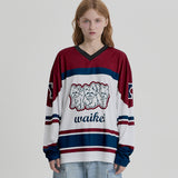 Maltese Line Graphic Mesh Jersey Long Sleeve T-Shirt
