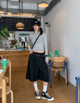Bade スリムクロップパーカー