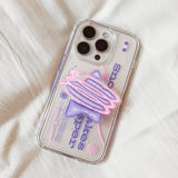 【MADE】(2type) スノーピンクジェリーハードフォーンケース