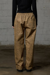LEOPARD WIDE PANTS / BEIGE