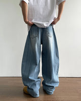Haku Stripe Denim Pants