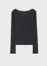 [MADE] Tenlua Wool Tencel V-Neck Long Sleeve Tee (50% Tencel)