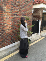 ボリューム ワイド バンディング パンツ