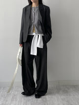 Back-button Single Loose-fit Short Jacket