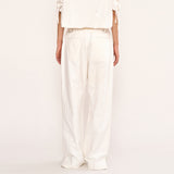 Layered Pocket Pant - White