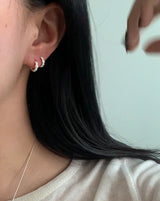 (silver925) ミニローズワンタッチピアス *silver
